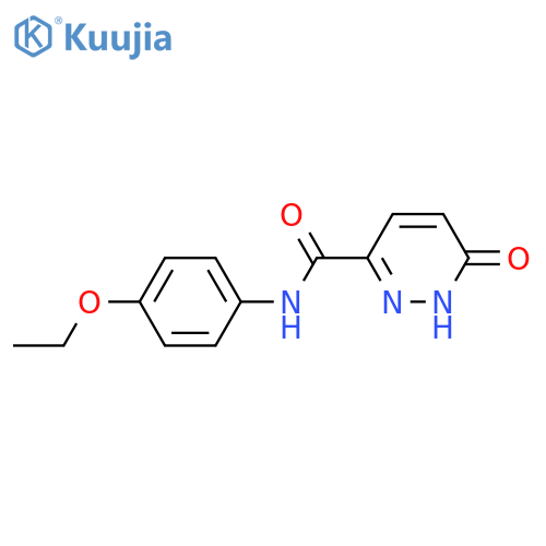 N-(4-ethoxyphenyl)-6-oxo-1,6-dihydropyridazine-3-carboxamide structure