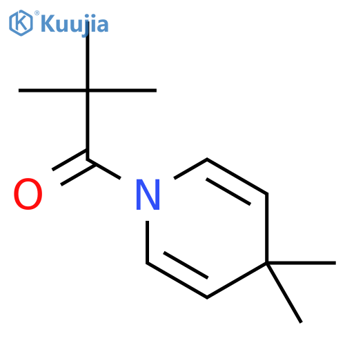 Pyridine, 1-(2,2-dimethyl-1-oxopropyl)-1,4-dihydro-4,4-dimethyl- structure