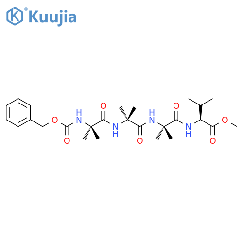 L-Valine, N-[2-methyl-N-[2-methyl-N-[2-methyl-N-[(phenylmethoxy)carbonyl]alanyl]alanyl]alanyl]-, methyl ester (9CI) structure