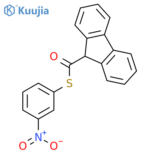 9H-FLUORENE-9-CARBOTHIOIC ACID, S-(3-NITROPHENYL) ESTER structure