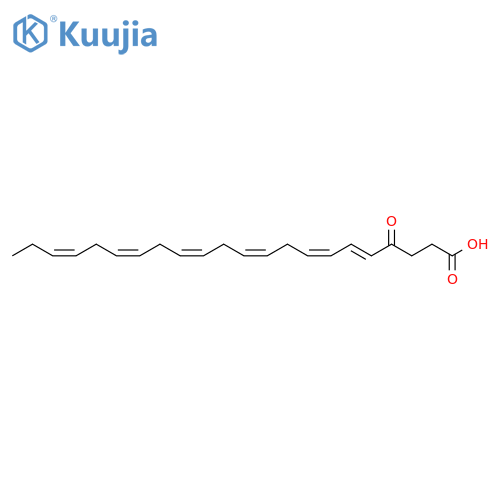(5E,7Z,10Z,13Z,16Z,19Z)-4-Oxo-5,7,10,13,16,19-docosahexaenoic Acid structure