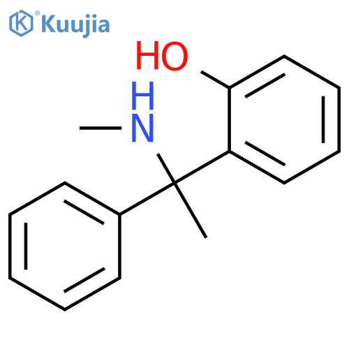 Phenol, 2-[1-(methylamino)-1-phenylethyl]- structure