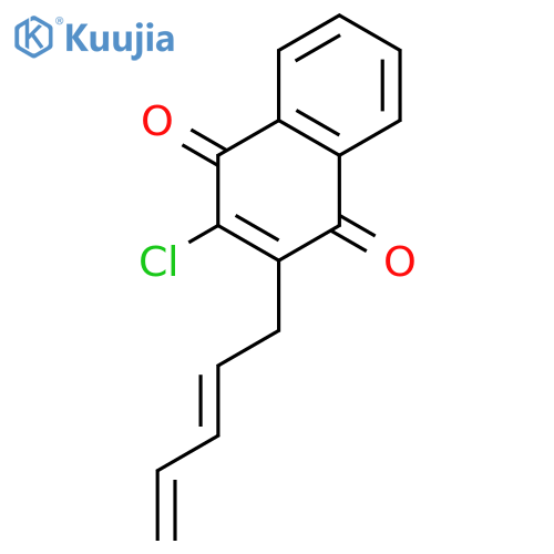 1,4-Naphthalenedione, 2-chloro-3-(2,4-pentadienyl)- structure