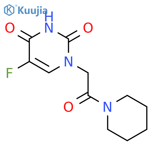 PIPERIDINE, 1-[(5-FLUORO-3,4-DIHYDRO-2,4-DIOXO-1(2H)-PYRIMIDINYL)ACETYL]- structure