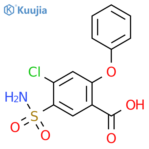 Benzoic acid, 5-(aminosulfonyl)-4-chloro-2-phenoxy- structure