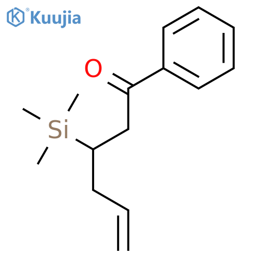 5-HEXEN-1-ONE, 1-PHENYL-3-(TRIMETHYLSILYL)- structure