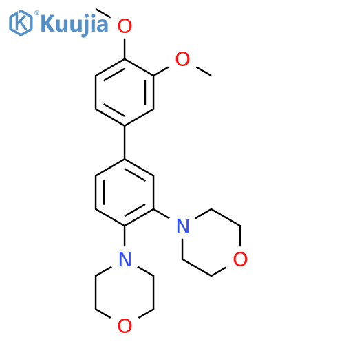 Morpholine, 4,4'-(3',4'-dimethoxy[1,1'-biphenyl]-3,4-diyl)bis- structure