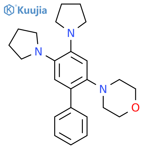 MORPHOLINE, 4-(4,5-DI-1-PYRROLIDINYL[1,1'-BIPHENYL]-2-YL)- structure