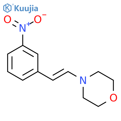 Morpholine, 4-[2-(3-nitrophenyl)ethenyl]- structure