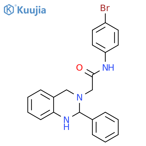 3(2H)-Quinazolineacetamide, N-(4-bromophenyl)-1,4-dihydro-2-phenyl- structure