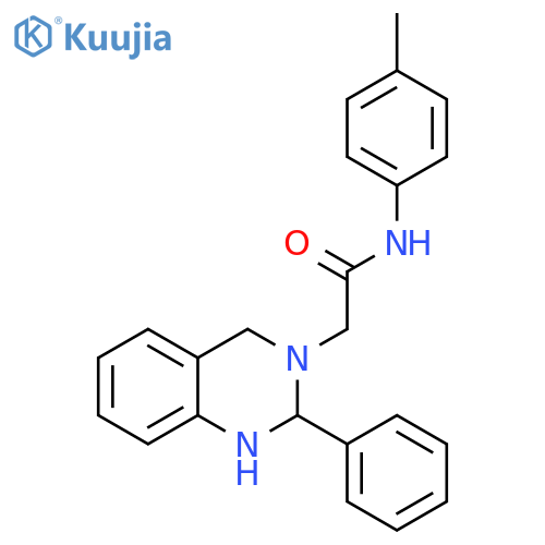 3(2H)-QUINAZOLINEACETAMIDE, 1,4-DIHYDRO-N-(4-METHYLPHENYL)-2-PHENYL- structure