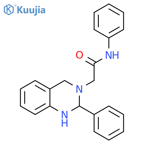 3(2H)-QUINAZOLINEACETAMIDE, 1,4-DIHYDRO-N,2-DIPHENYL- structure