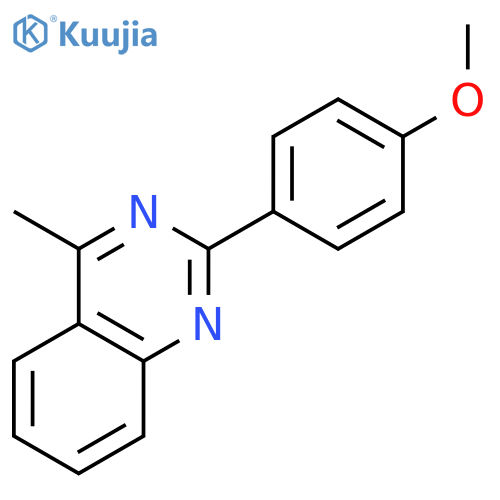Quinazoline, 2-(4-methoxyphenyl)-4-methyl- structure