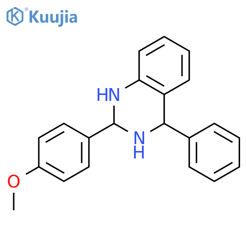 1,2,3,4-tetrahydro-2-(4-methoxyphenyl)-4-phenylQuinazoline structure