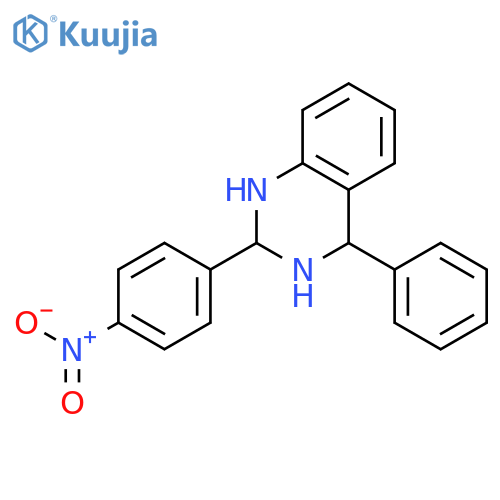 Quinazoline, 1,2,3,4-tetrahydro-2-(4-nitrophenyl)-4-phenyl- structure