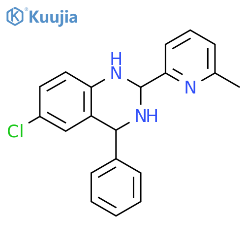 6-Chloro-2-(6-methylpyridin-2-yl)-4-phenyl-1,2,3,4-tetrahydroquinazoline structure