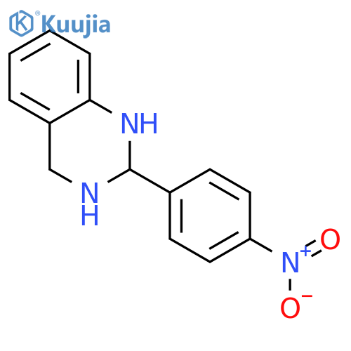 Quinazoline, 1,2,3,4-tetrahydro-2-(4-nitrophenyl)- structure