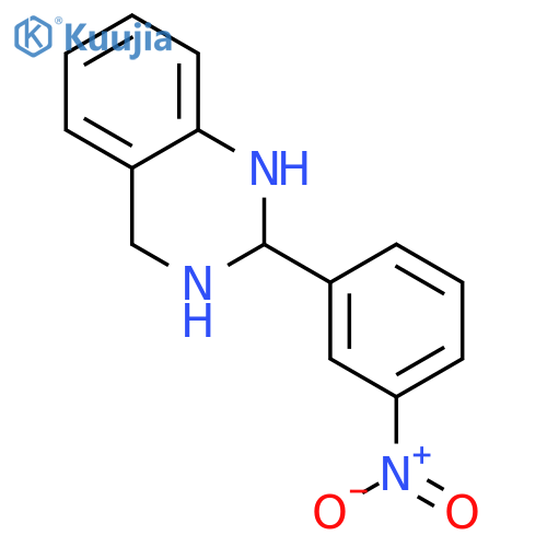 Quinazoline, 1,2,3,4-tetrahydro-2-(3-nitrophenyl)- structure
