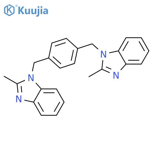 1H-Benzimidazole, 1,1'-[1,4-phenylenebis(methylene)]bis[2-methyl- structure