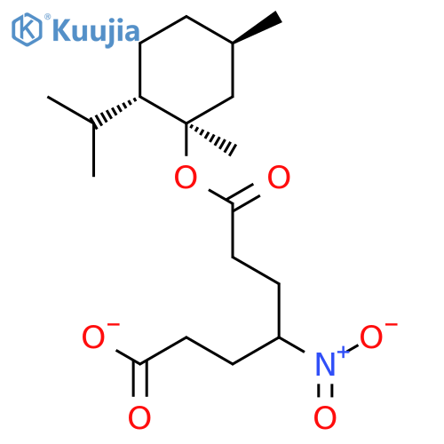 HEPTANEDIOIC ACID, 4-NITRO-, METHYL(1R,2S,5R)-5-METHYL-2-(1-METHYLETHYL)CYCLOHEXYL ESTER structure