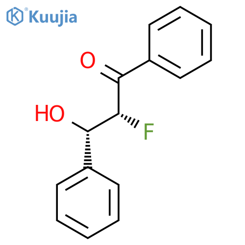 1-Propanone, 2-fluoro-3-hydroxy-1,3-diphenyl-, (2R,3S)-rel- structure