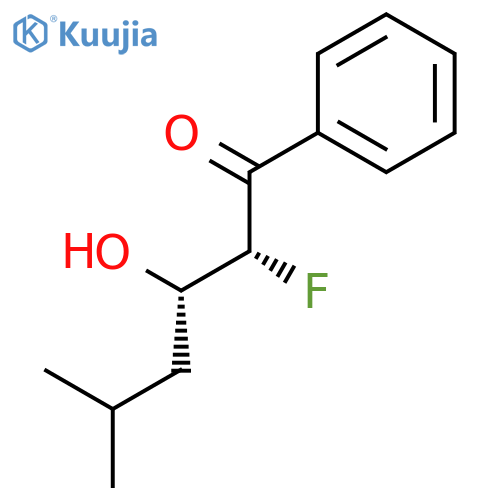 1-Hexanone, 2-fluoro-3-hydroxy-5-methyl-1-phenyl-, (2R,3S)-rel- structure