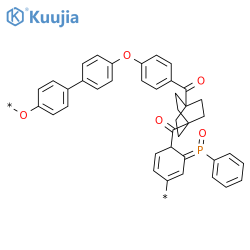 POLY[OXY-1,4-PHENYLENE(PHENYLPHOSPHINYLIDENE)-1,4-PHENYLENEOXY-1,4-PHENYLENECARBONYLBICYCLO[2.2.2]OCTANE-1,4-DIYLCARBONYL-1,4-PHENYLENE] structure