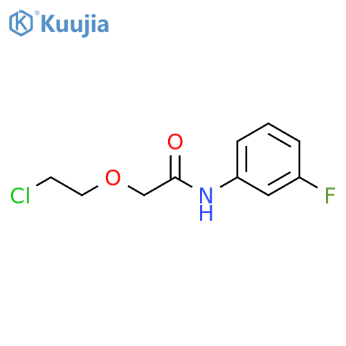 Acetamide, 2-(2-chloroethoxy)-N-(3-fluorophenyl)- structure
