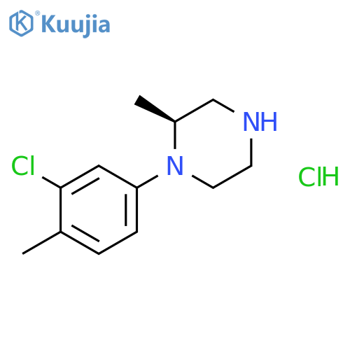 PIPERAZINE, 1-(3-CHLORO-4-METHYLPHENYL)-2-METHYL-, HYDROCHLORIDE, (2S)- structure