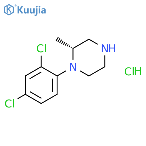 PIPERAZINE, 1-(2,4-DICHLOROPHENYL)-2-METHYL-, HYDROCHLORIDE, (2R)- structure