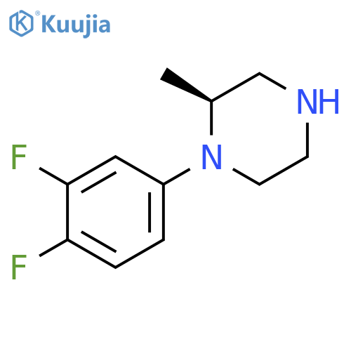 PIPERAZINE, 1-(3,4-DIFLUOROPHENYL)-2-METHYL-, (2S)- structure
