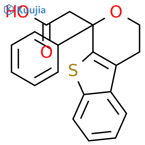 1H-[1]BENZOTHIENO[2,3-C]PYRAN-1-ACETIC ACID, 3,4-DIHYDRO-1-PHENYL- structure