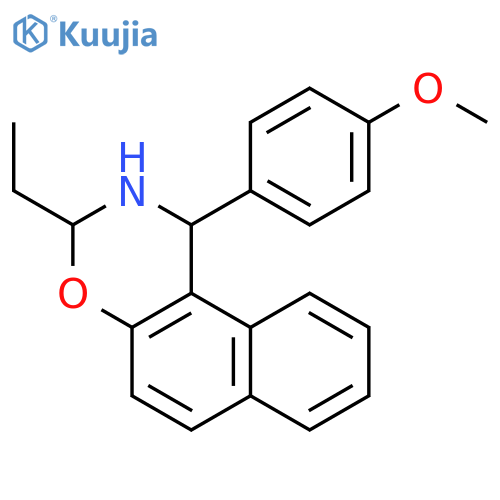 1H-NAPHTH[1,2-E][1,3]OXAZINE, 3-ETHYL-2,3-DIHYDRO-1-(4-METHOXYPHENYL)- structure