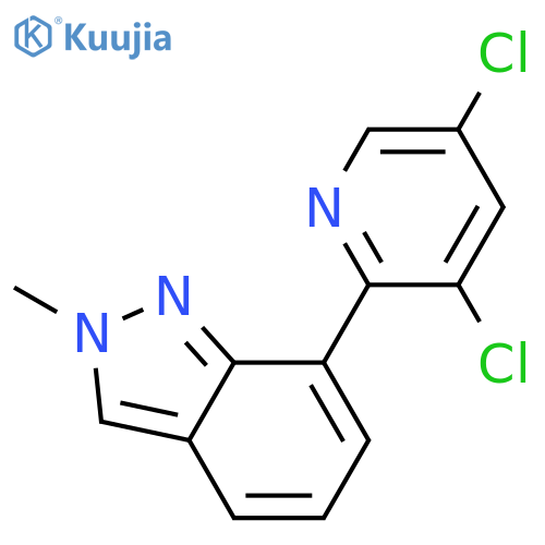 2H-Indazole, 7-(3,5-dichloro-2-pyridinyl)-2-methyl- structure