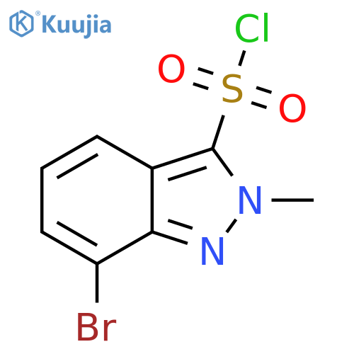 7-Bromo-2-methyl-2H-indazole-3-sulfonyl chloride structure