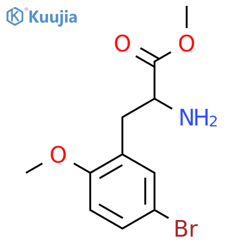 methyl 2-amino-3-(5-bromo-2-methoxyphenyl)propanoate structure