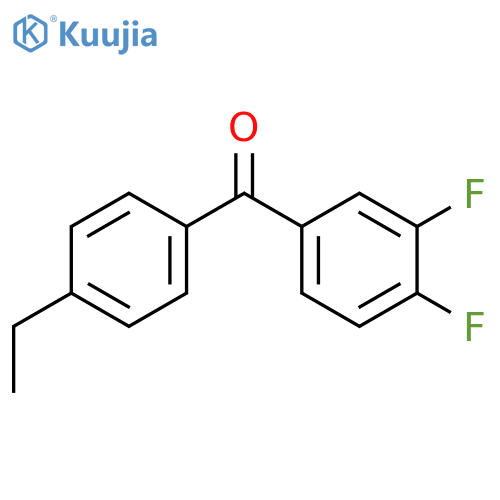 (3,4-difluorophenyl)(4-ethylphenyl)methanone structure