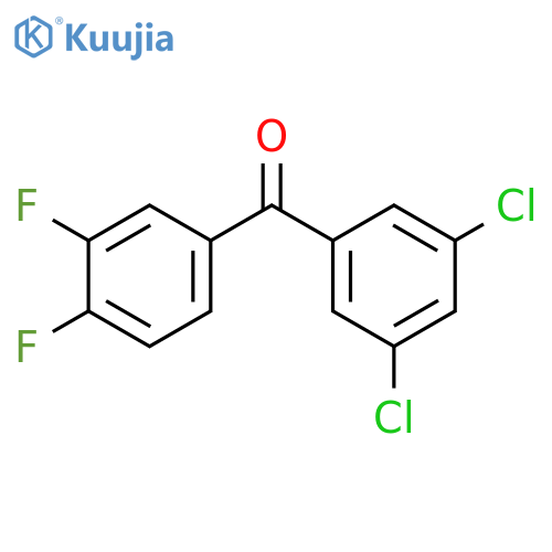 3,5-Dichloro-3',4'-difluorobenzophenone structure