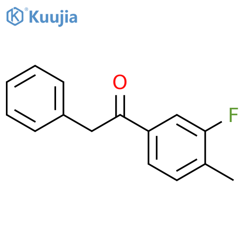 Ethanone, 1-(3-fluoro-4-methylphenyl)-2-phenyl- structure