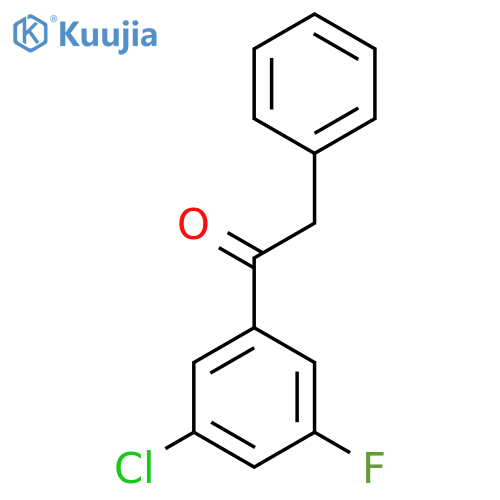 3'-Chloro-5'-fluoro-2-phenylacetophenone structure