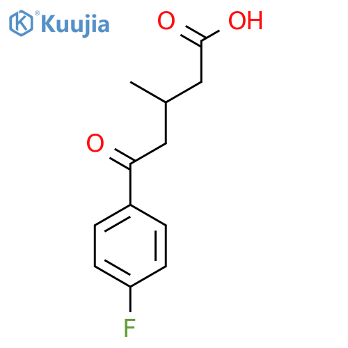 5-(4-Fluorophenyl)-3-methyl-5-oxovaleric acid structure