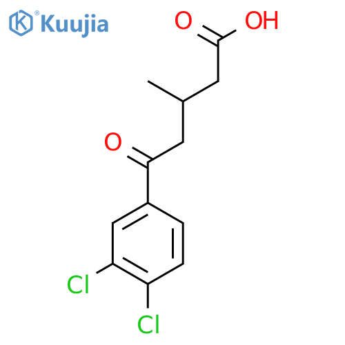 5-(3,4-Dichlorophenyl)-3-methyl-5-oxovaleric acid structure
