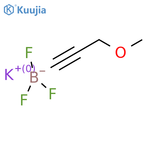 Potassium trifluoro(3-methoxyprop-1-yn-1-yl)boranuide structure