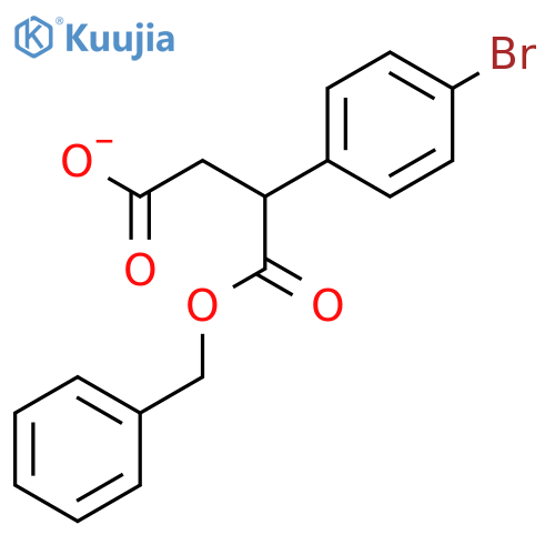 Butanedioic acid, (4-bromophenyl)-, 1-(phenylmethyl) ester structure