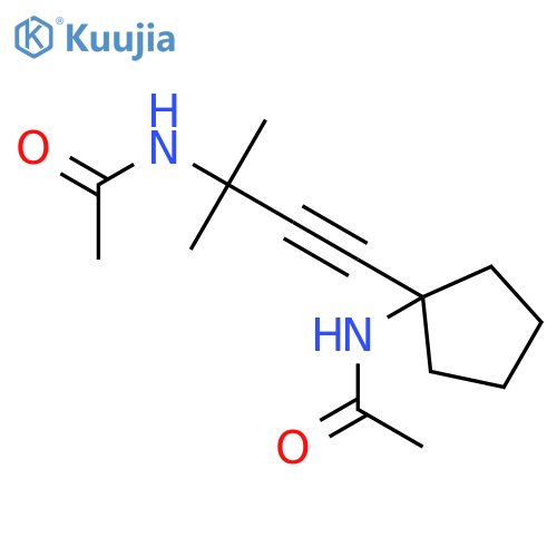 ACETAMIDE, N-[3-[1-(ACETYLAMINO)CYCLOPENTYL]-1,1-DIMETHYL-2-PROPYNYL]- structure