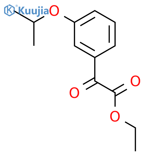 Ethyl 2-oxo-2-(3-propan-2-yloxyphenyl)acetate structure