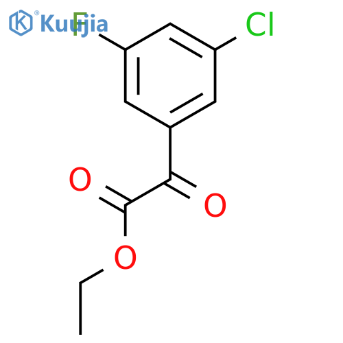 Ethyl 3-chloro-5-fluorobenzoylformate structure
