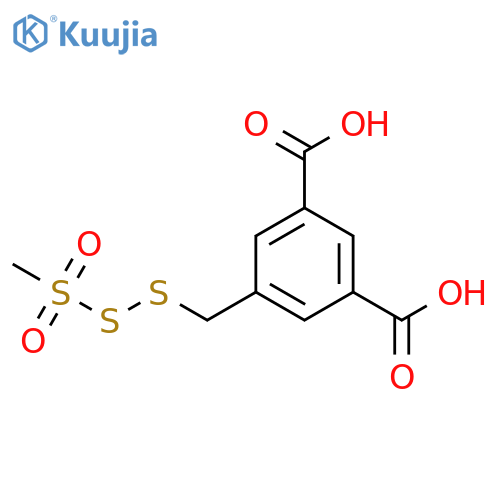 1,3-Benzenedicarboxylic acid, 5-[[(methylsulfonyl)dithio]methyl]- structure