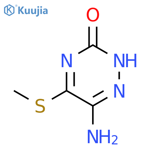 1,2,4-TRIAZIN-3(2H)-ONE, 6-AMINO-5-(METHYLTHIO)- structure