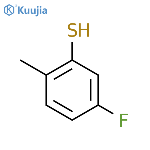 5-fluoro-2-methylbenzenethiol structure